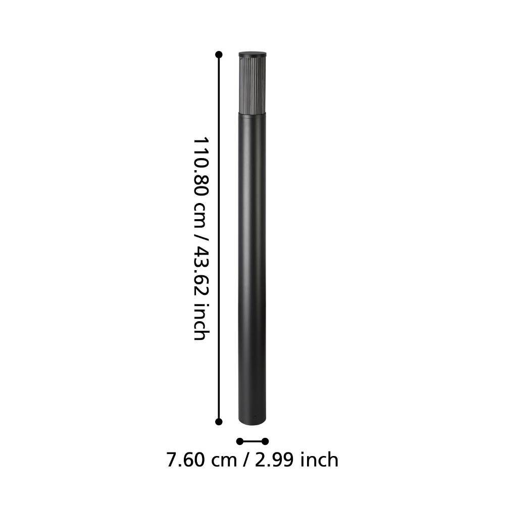 Eglo 901035 "SALLE" 110 Cm Yüksekliğinde Alüminyum, Plastik Dış Mekan Bahçe Aydınlatması Direk Ip54
