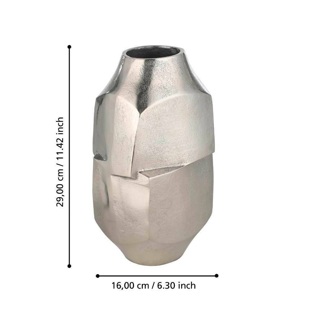 Eglo 421051 "ABUCAY" 29 Cm Yüksekliğinde Nikel Metal Vazo
