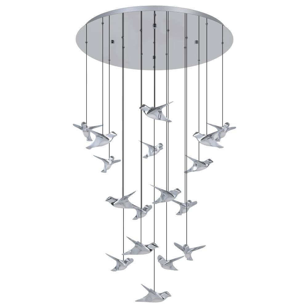 Eglo 390402 "PARATEBUENO 1" 78 Cm Çapında Çelik Krom Sarkıt Avize