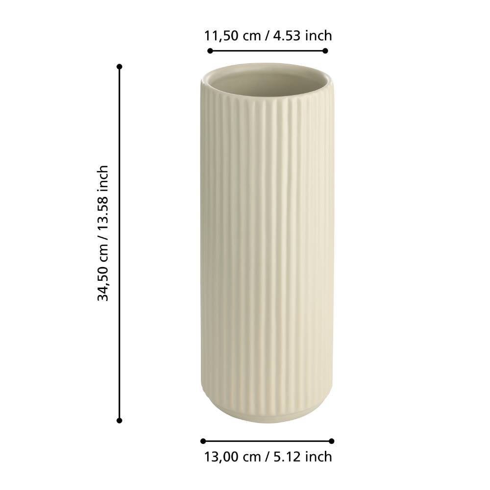 Eglo 421006 "MITANE" 34,5 Cm Yüksekliğinde Gri Seramik Vazo