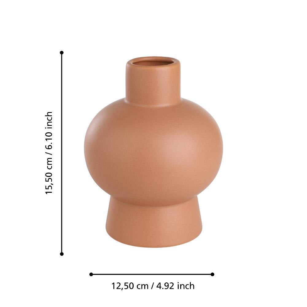 Eglo 421252 "ANJABE" 15,5 Cm Yüksekliğinde Pişmiş Toprak Seramik Vazo
