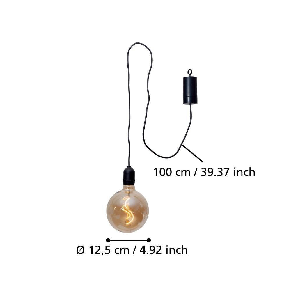Eglo 900211 "VIGNANELLO" 19,5 Cm Yüksekliğinde Plastik Dış Mekan Bahçe Aydınlatması Sarkıt Ip44