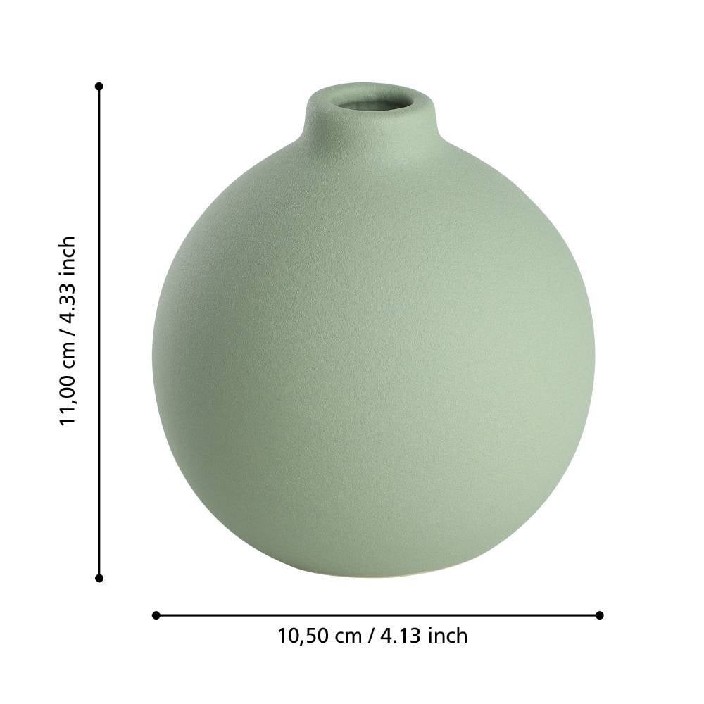Eglo 421255 "ANJABE" 11 Cm Yüksekliğinde Yeşil Seramik Vazo