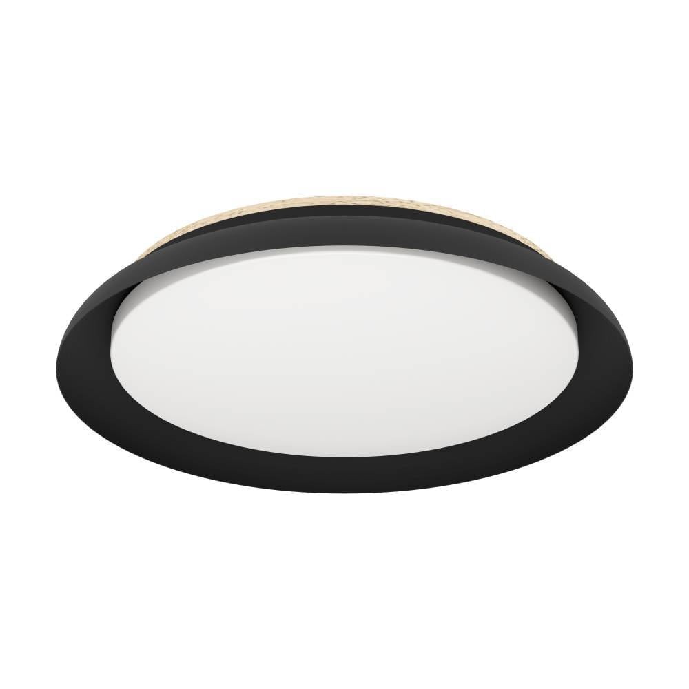 Eglo 900857 "PENJAMO 1" 46,5 Cm Çapında Çelik, Ahşap Siyah, Kahverengi Tavan Armatürü