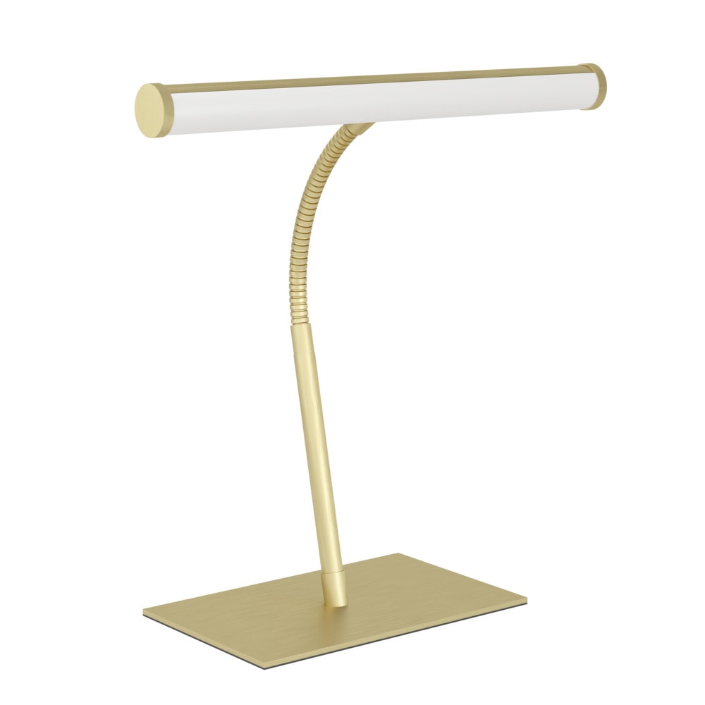 Eglo 901983 "RICCIONE" 39.5 Cm Yüksekliğinde Fırçalanmış Pirinç Çelik Alüminyum Dokunmatik Masa Lambası