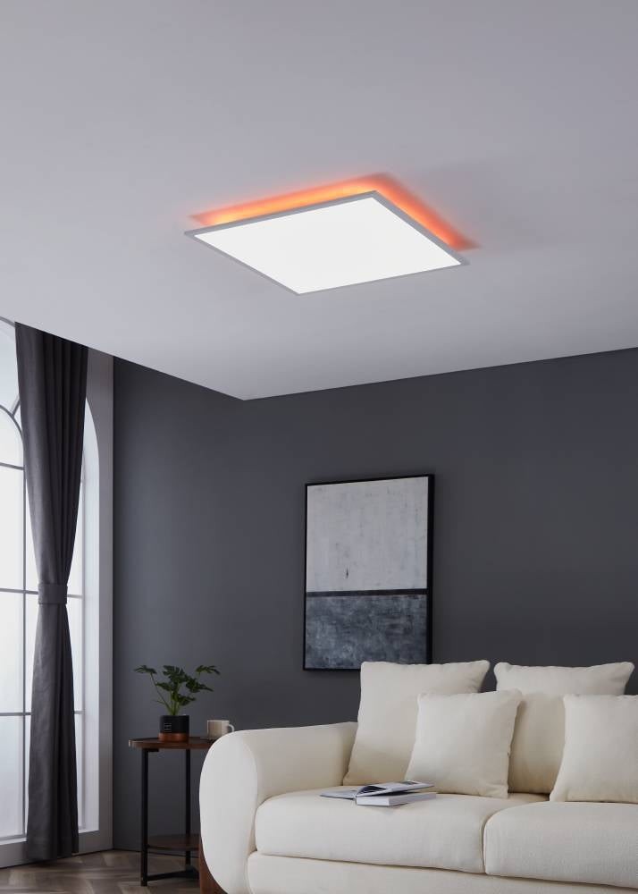 Eglo 98766 "SALOBRENA-B" 59,5 Cm Uzunluğunda 59,5 Cm Genişliğinde Alüminyum, Çelik Beyaz Led Panel RGB