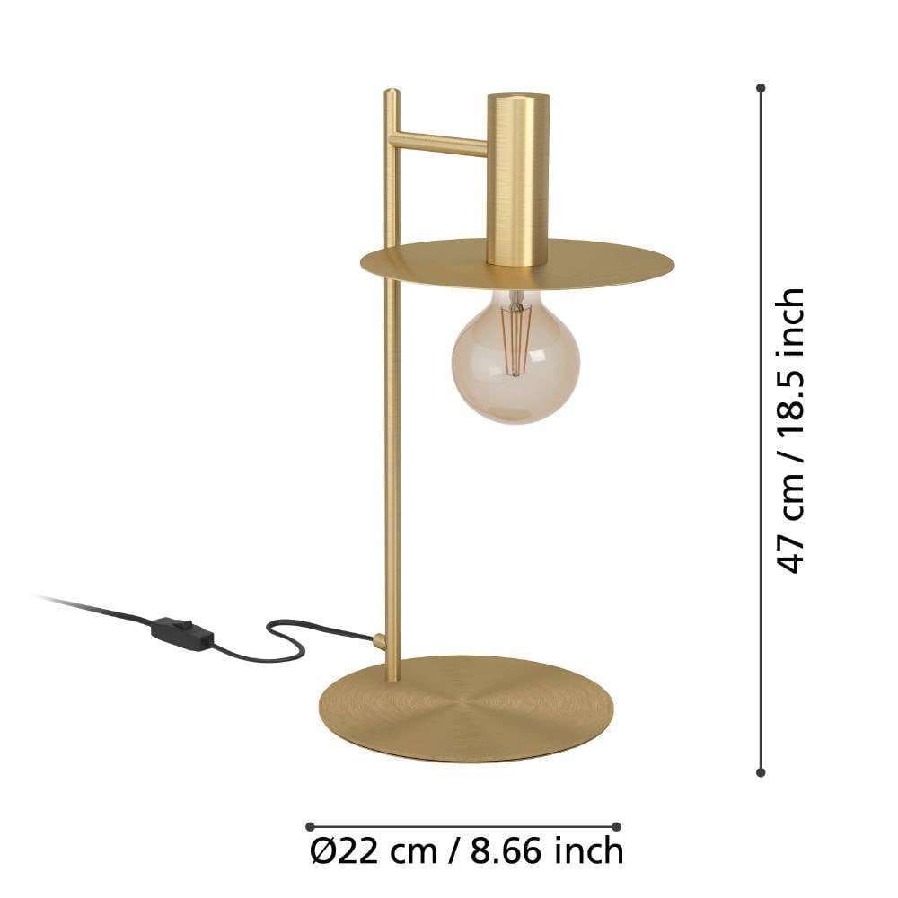 Eglo 900734 "ESCANDELL" 47 Cm Yüksekliğinde Çelik Masa Lambası