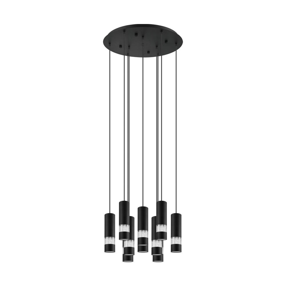 Eglo 39708 "BERNABETA" 58 Cm Çapında Çelik Siyah Sarkıt Avize