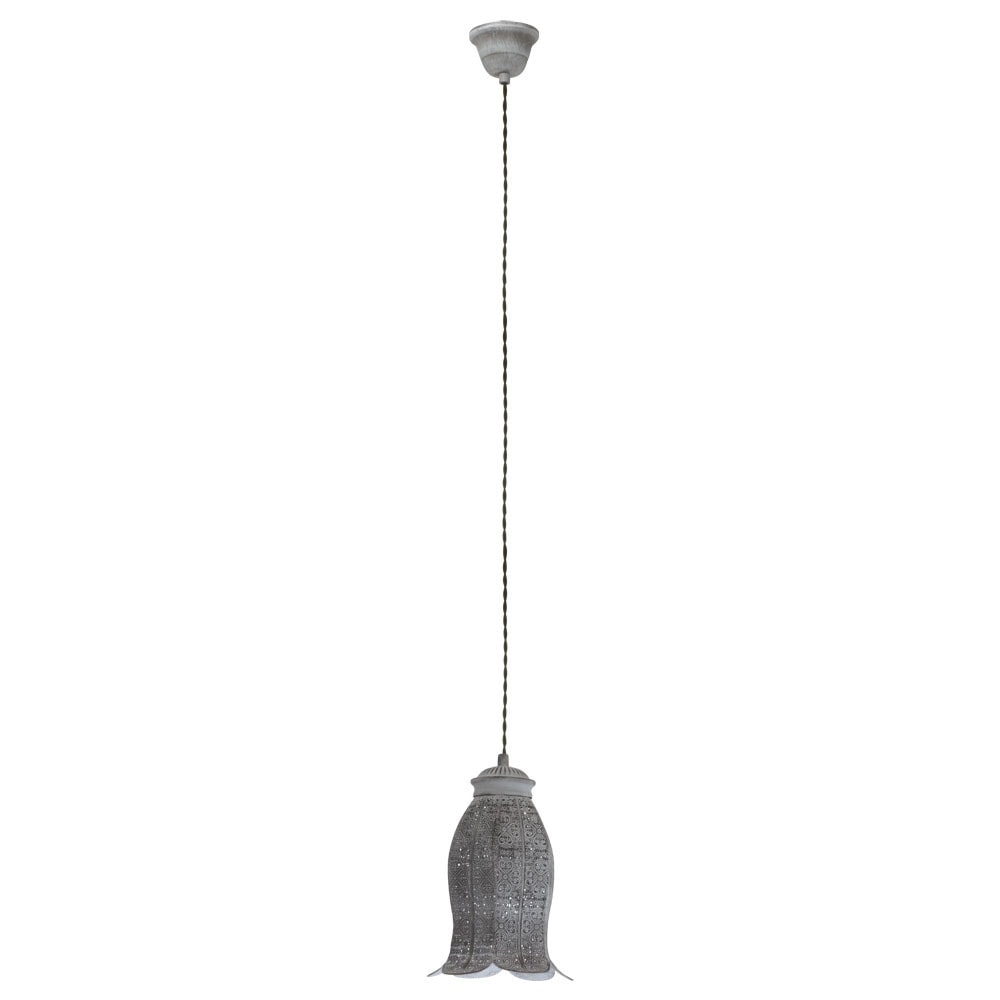 Eglo 49208 "TALBOT 1" 110 Cm Yüksekliğinde Çelik Koyu Gri Sarkıt Avize
