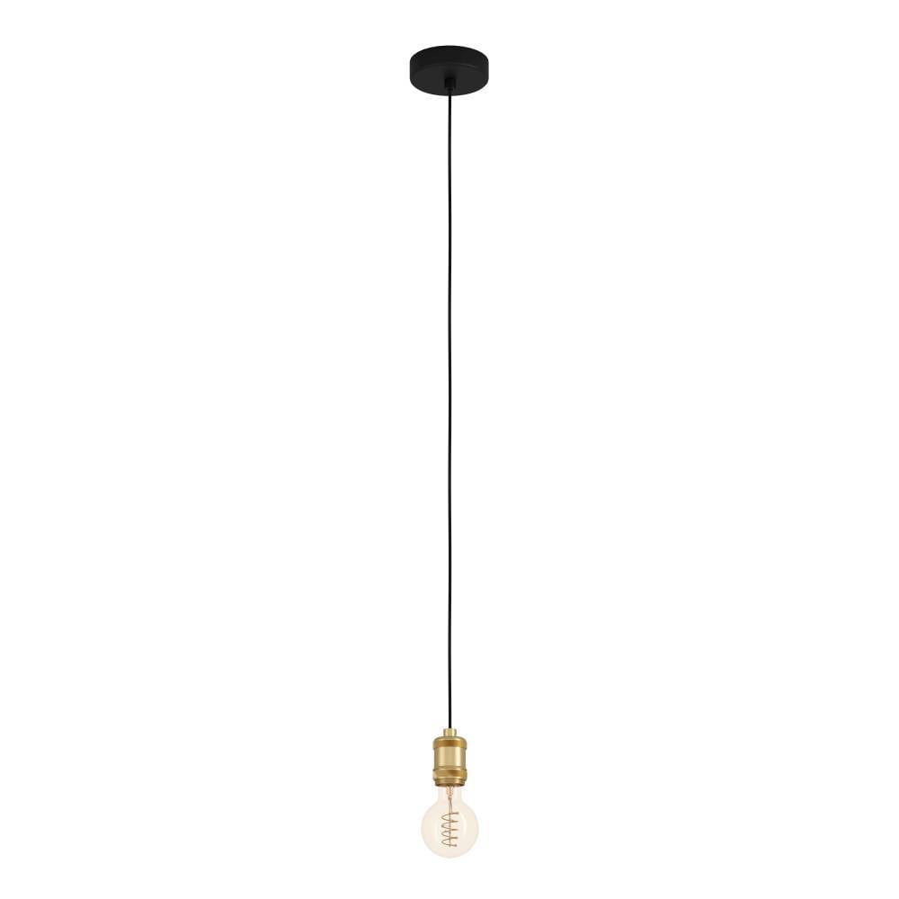 Eglo 43803 "YORTH" 150 Cm Yüksekliğinde Çelik Siyah, Fırçalanmış Sarkıt Avize