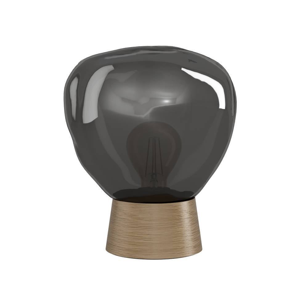 Eglo 390321 "MAGACELA" 27 Cm Yüksekliğinde Ahşap, Çelik Masa Lambası