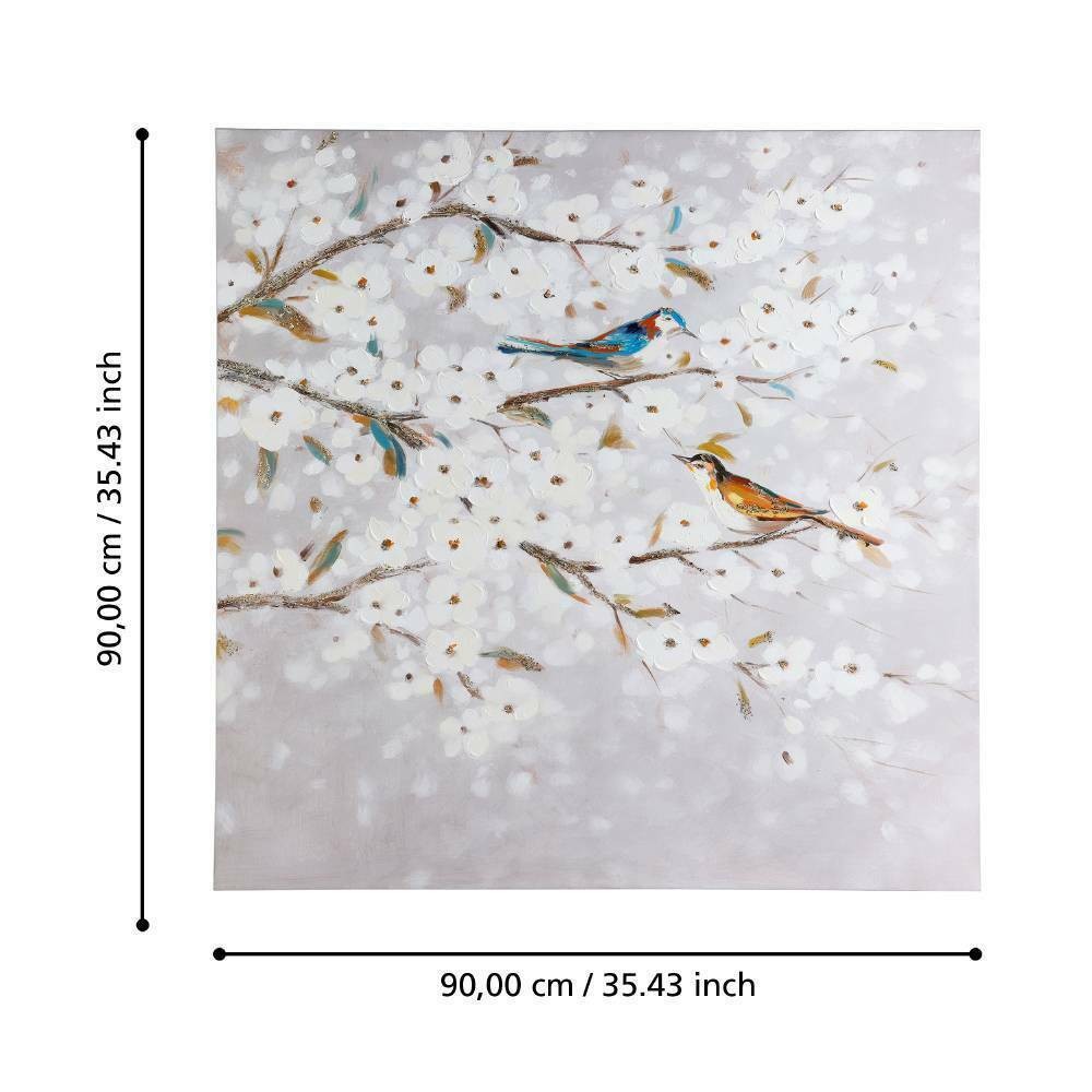 Eglo 423123 "ALAMINOS" 90 Cm Yüksekliğinde 90 Cm Uzunluğunda Dekoratif Duvar Tablo Resim