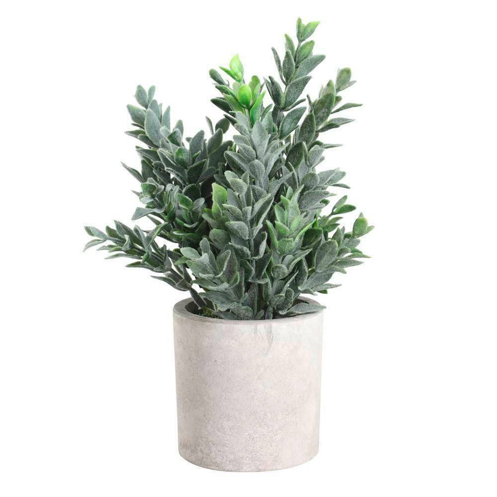 Eglo 428027 "CHITOSE" 22 Cm Yüksekliğinde Plastik Kahveengi, Yeşil Saksıda Yapay Çiçek