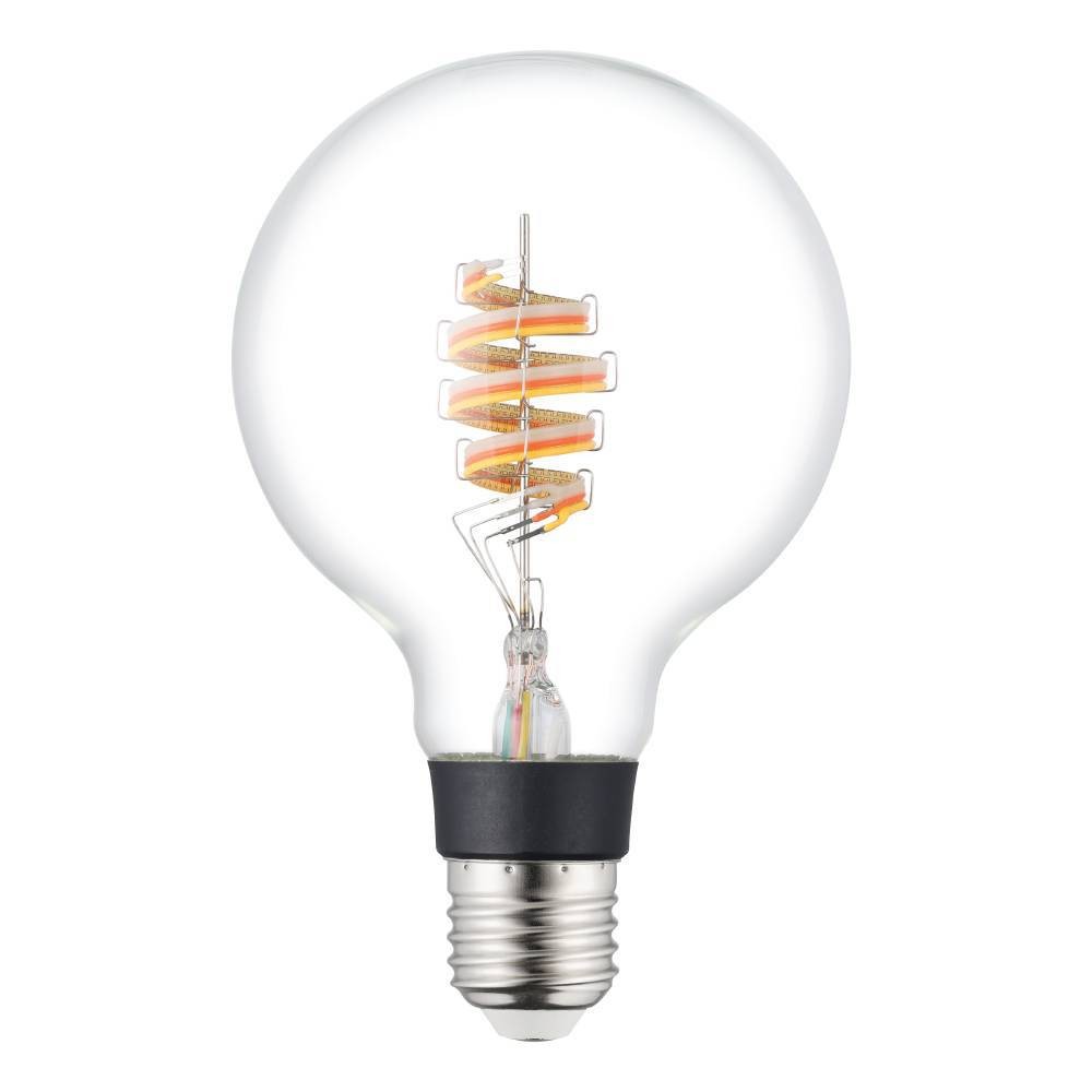 Eglo 110274 E27-Led-G95 Ampul 1X4,9W Şeffaf 3000K 400 Lümen Dim Edilebilir RGB