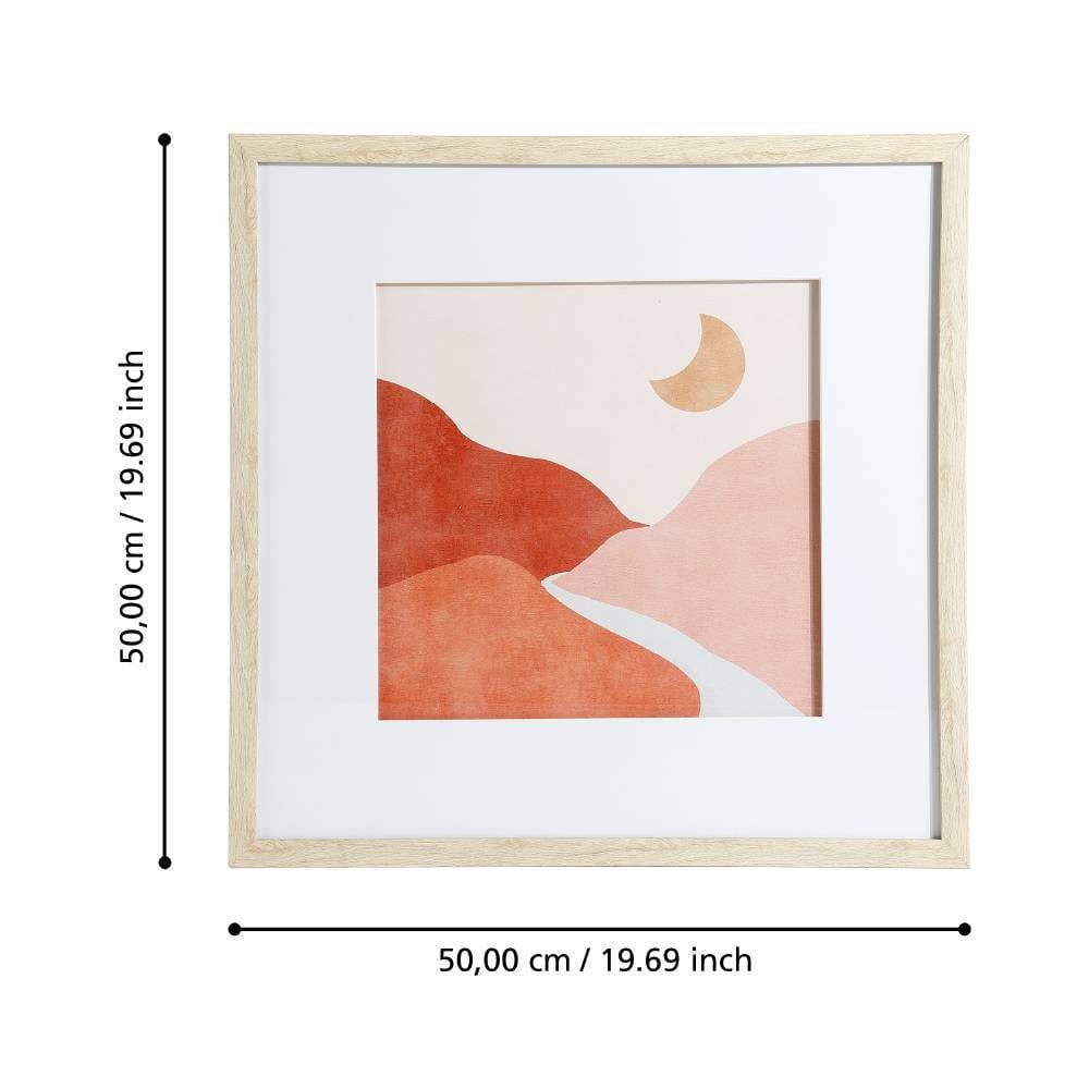 Eglo 423112 "ROBERVAL" 50 Cm Yüksekliğinde 50 Cm Uzunluğunda Dekoratif Duvar Tablo Resim