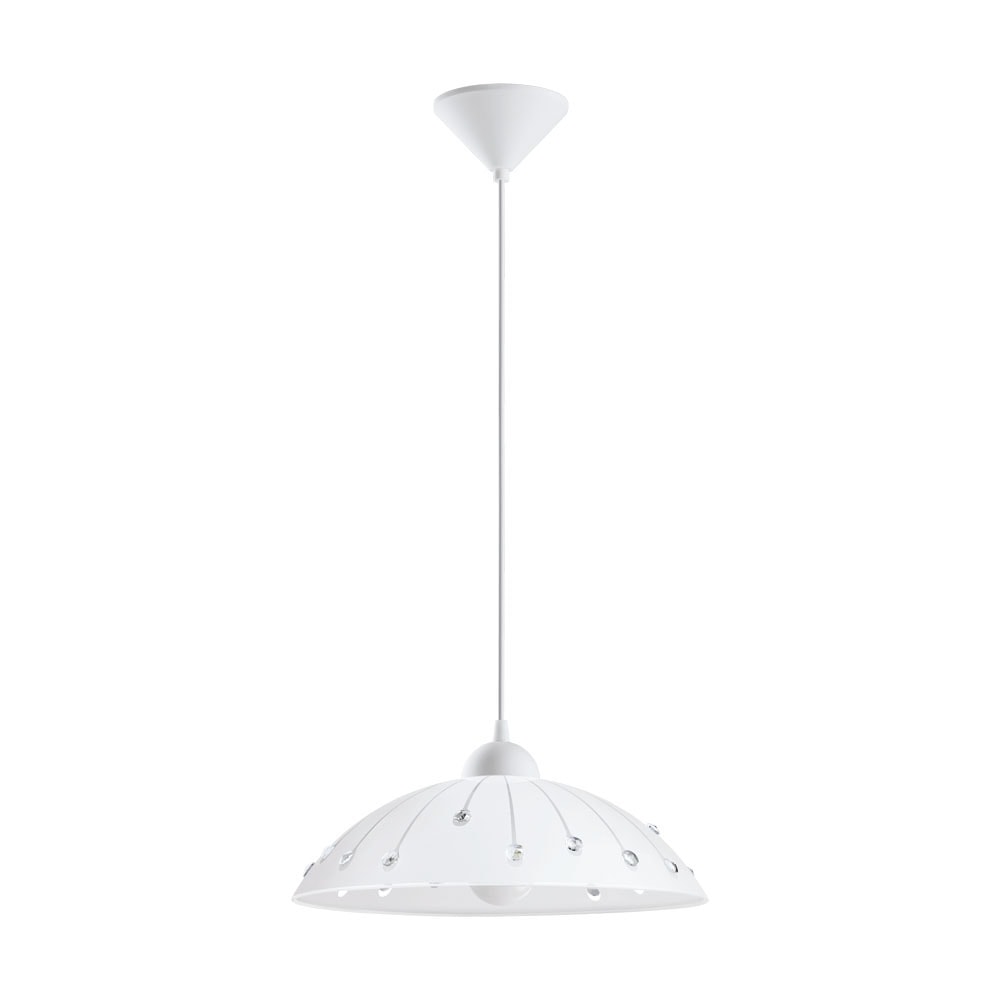 Eglo 96073 "VETRO" 110 Cm Yüksekliğinde Plastik Beyaz Sarkıt Avize