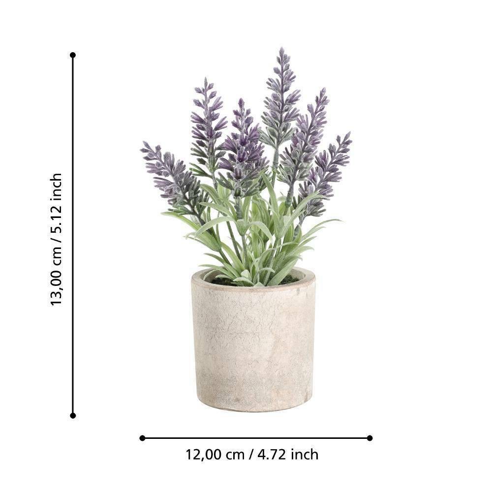 Eglo 428031 "CHITOSE" 22 Cm Yüksekliğinde Plastik Kahverengi Saksıda Yapay Çiçek