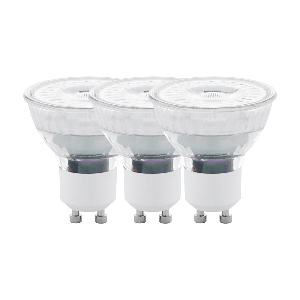 Eglo 110151 GU10-Led Ampul 3X4,5W Şeffaf 2700K 345 Lümen 3’Lü Paket