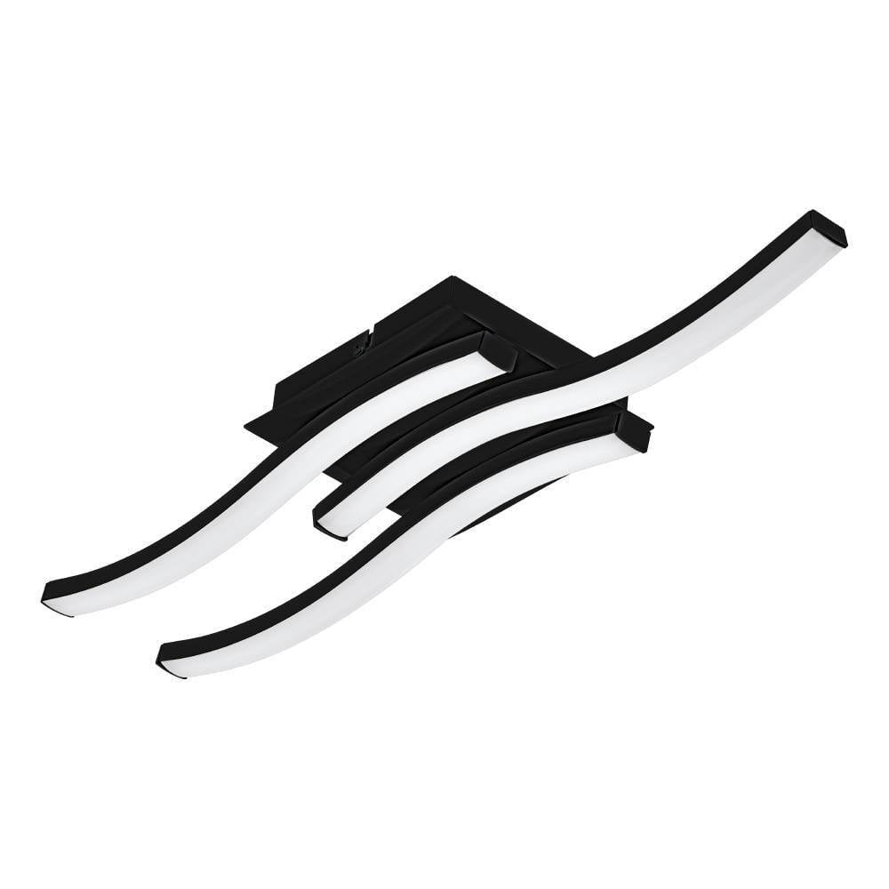 Eglo 74043 "CABEZAS-E" 43,5 Cm Uzunluğunda Çelik, Plastik Siyah Duvar Tavan Armatürü