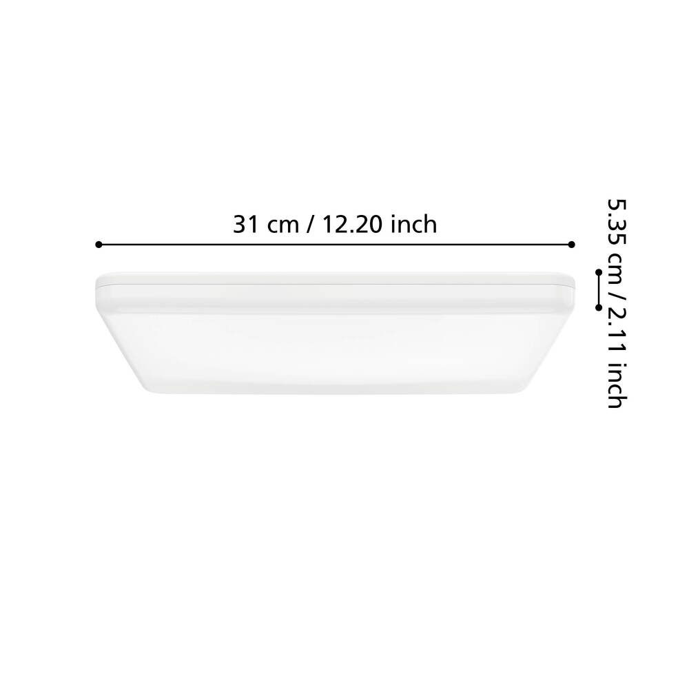 Eglo 901534 "CASTAGNETO" 31 Cm Uzunluğunda Beyaz Plastik Led Panel Ip54