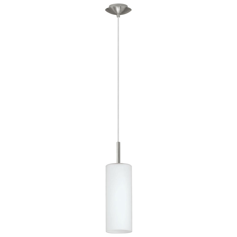 Eglo 85977 "TROY 3" 110 Cm Yüksekliğinde Çelik Nikel Mat Sarkıt Avize