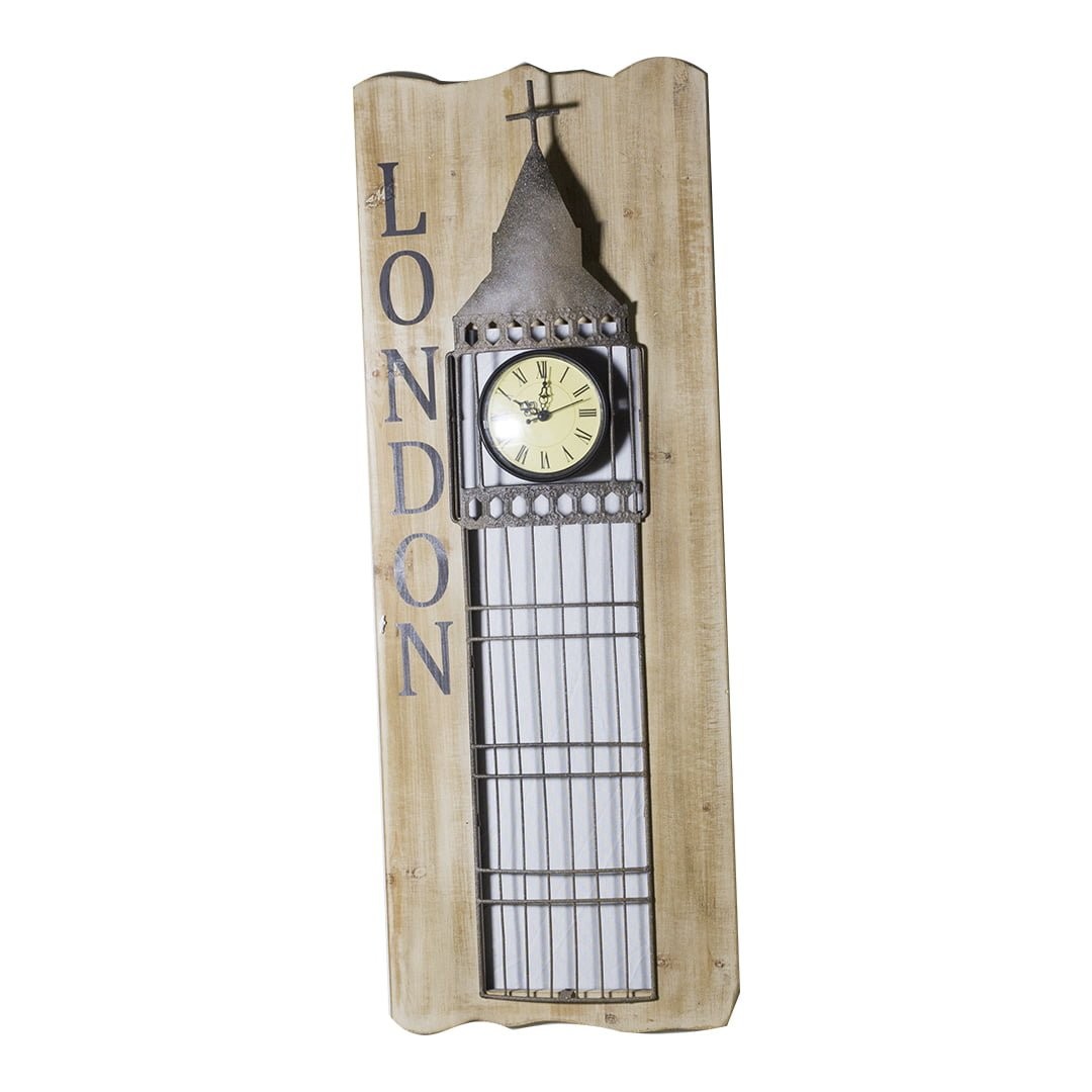 Eglo SR150900E Metal, Ahşap Duvar Saati 80*30 cm Ölçülerinde