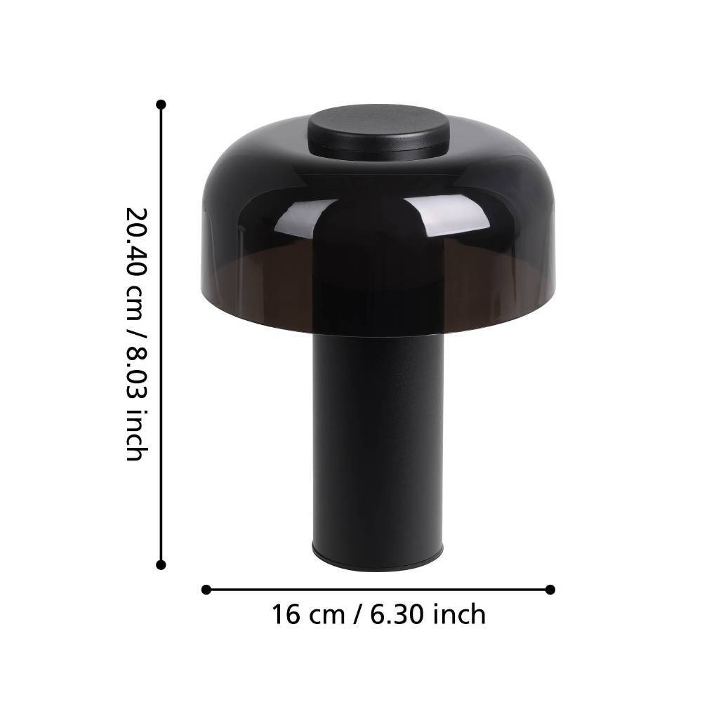 Eglo 900983 "PONENTE" 20 Cm Yüksekliğinde Dokunmatik Çelik Dış Mekan Bahçe Aydınlatması Masa Lambası Ip44