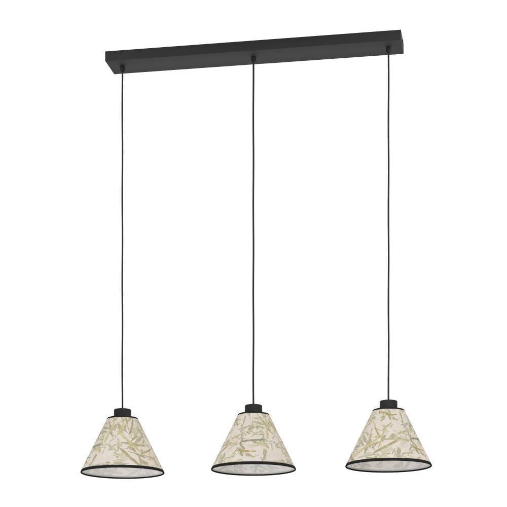 Eglo 43943 "OXPARK" 110 Cm Yüksekliğinde Çelik Siyah Sarkıt Avize