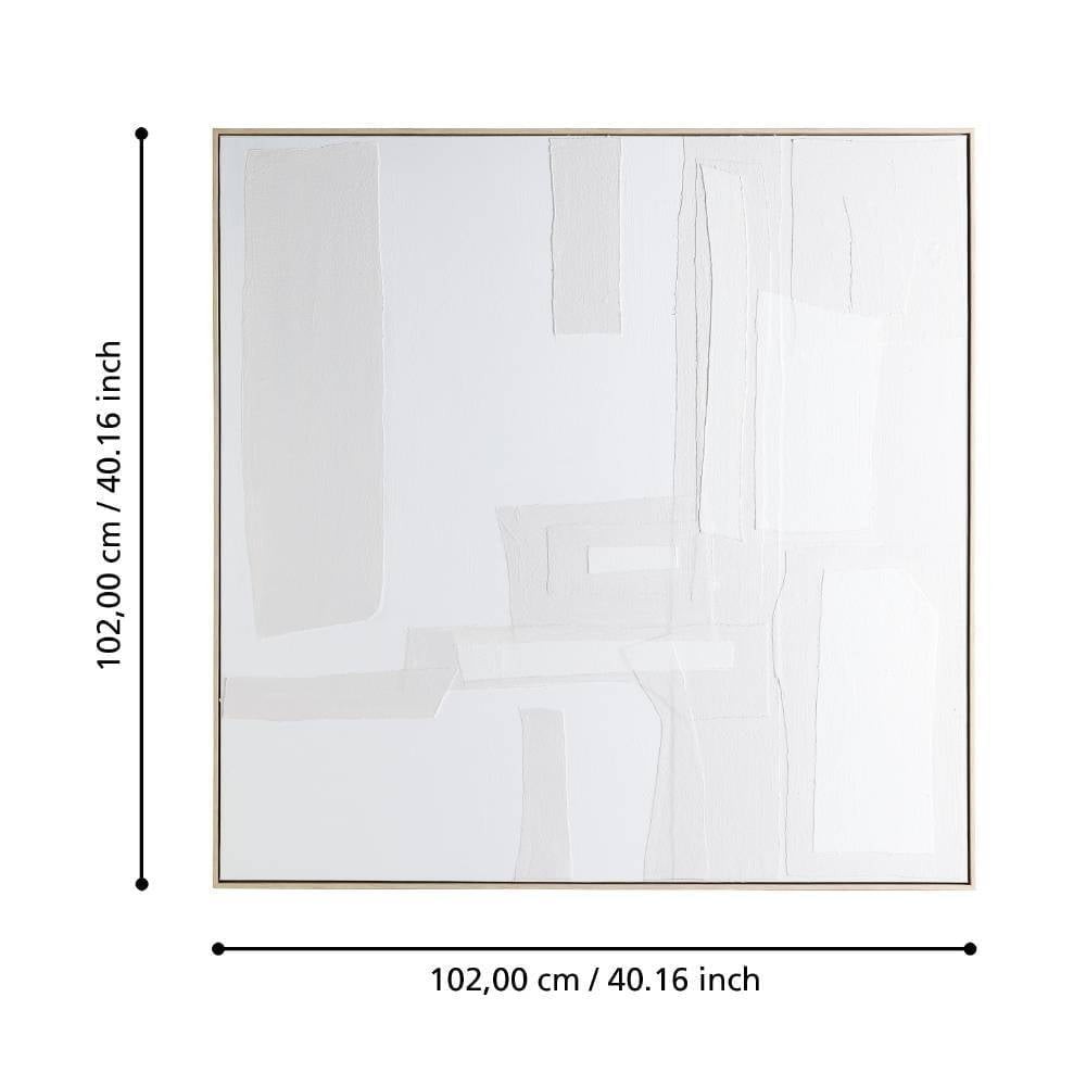 Eglo 423129 "MENTAKAB" 102 Cm Yüksekliğinde 102 Cm Uzunluğunda Dekoratif Duvar Tablo Resim