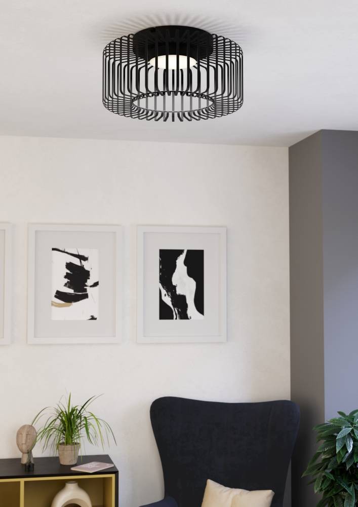Eglo 900722 "GINESTRONE-Z" Çelik Siyah Tavan Armatürü RGB