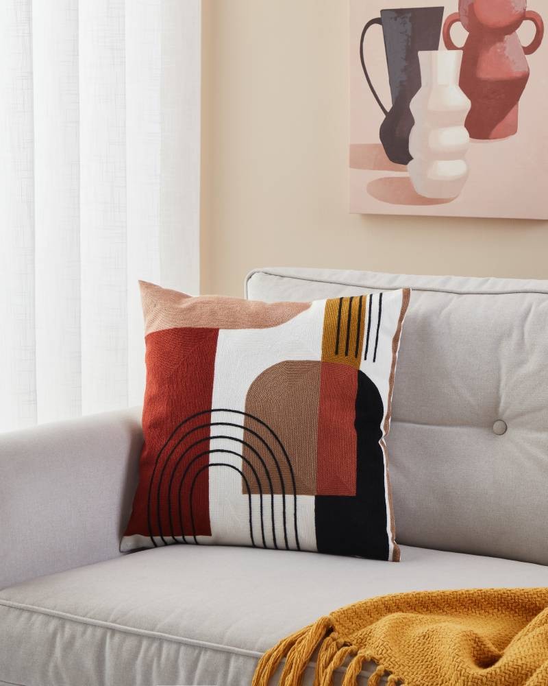 Eglo 420094 "BERHALA" 45X45Cm Kırmızı/Renkli Polyester Yastık