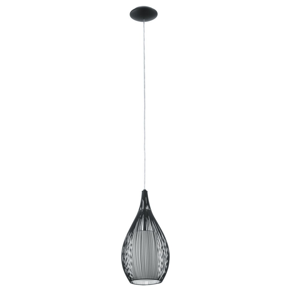 Eglo 92252 "RAZONI" 130 Cm Yüksekliğinde Çelik Siyah Sarkıt Avize