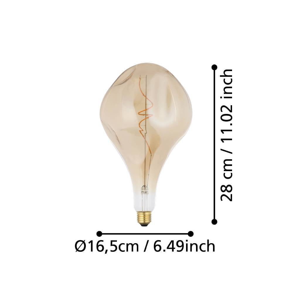 Eglo 110233 E27-Led-D165 Ampul 1X4W Amber 1800K Dim Edilebilir