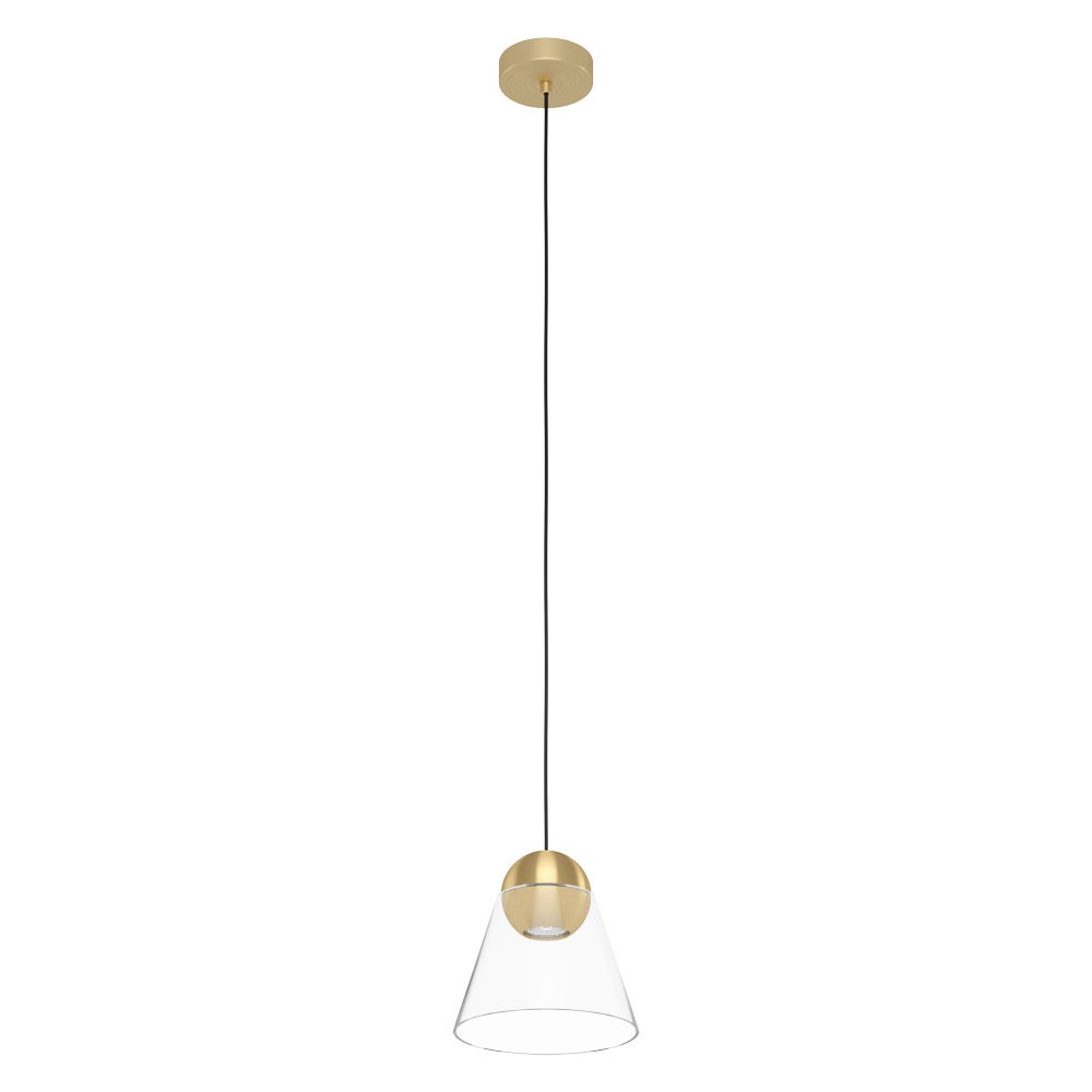Eglo 99628 İç Mekan " Cerasella " Fırçalanmış Pirinç Renk Dökme Çelik Tekli Sarkıt Aydınlatması Ip20 Gu10-Led Max: 1X4,5W  Çap: 20 Cm