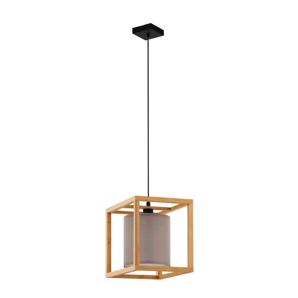 Eglo 390107 "GRANADOS" 150 Cm Yüksekliğinde Çelik, Ahşap Siyah, Kahverengi Sarkıt Avize