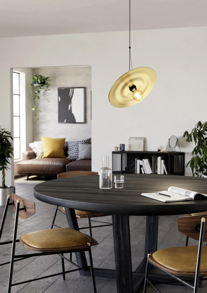 Eglo 44029 "LINTMILL" 110 Cm Yüksekliğinde 40 Cm Çapında Çelik Sarkıt Avize