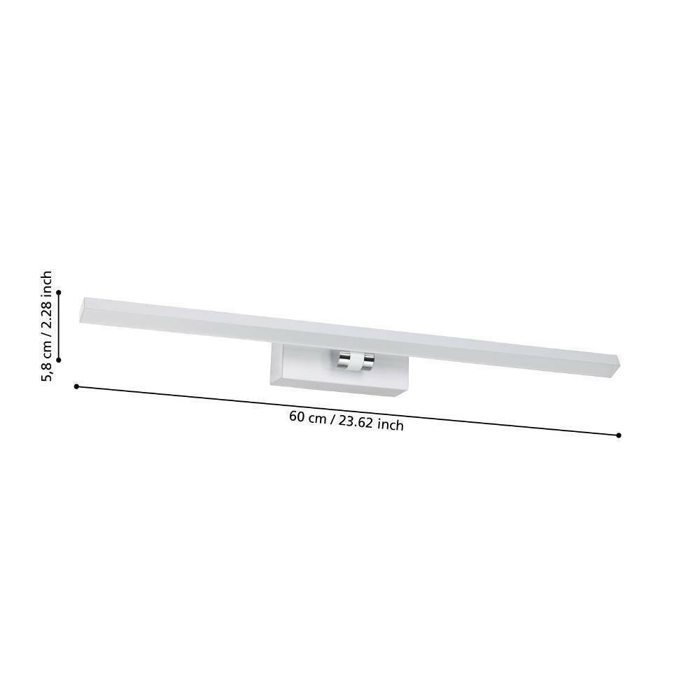 Eglo 900476 "VERDELLO" Plastik Beyaz, Krom Duvar Aplik Ip44