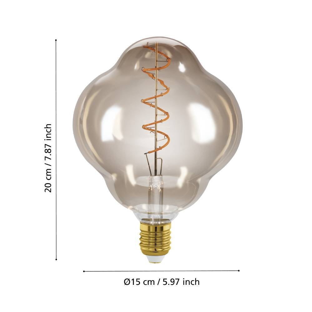 Eglo 110252 E27-Led-Cl150 Ampul 1X4W Amber 2000K 200 Lümen Dim Edilebilir