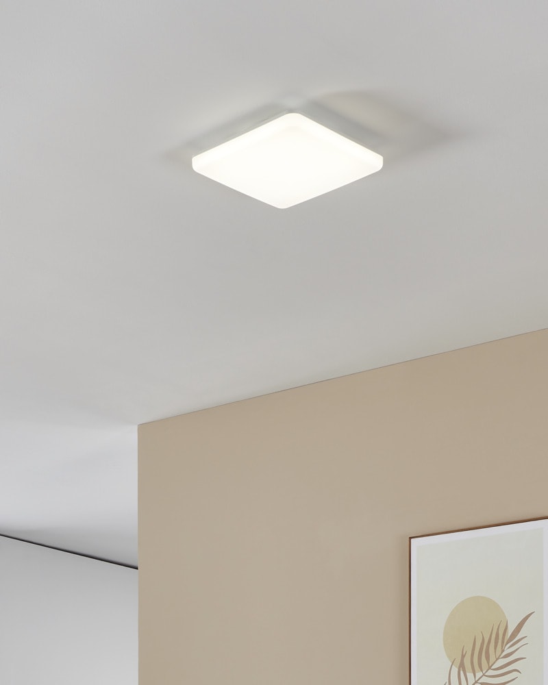 Eglo 901533 "CASTAGNETO" 26 Cm Uzunluğunda Beyaz Plastik Led Panel Ip54