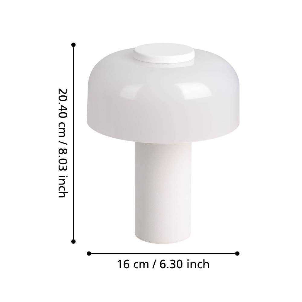 Eglo 900982 "PONENTE" 20 Cm Yüksekliğinde Dokunmatik Çelik Dış Mekan Bahçe Aydınlatması Masa Lambası Ip44