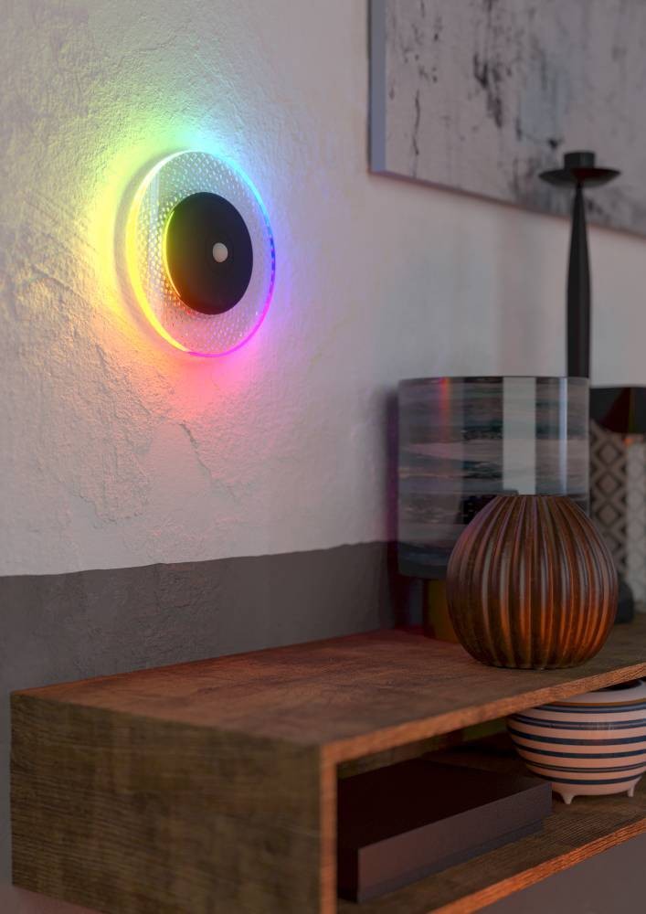 Eglo 75884 "TREPELLA" Çelik Siyah Sensörlü Duvar Aplik RGB