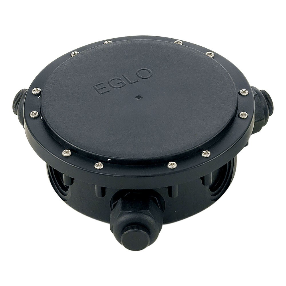 Eglo 91206 "CONNECTOR BOX" Siyah Alüminyum 3'Lü Bahçe Aydınlatması Kablo Toplama Ip68