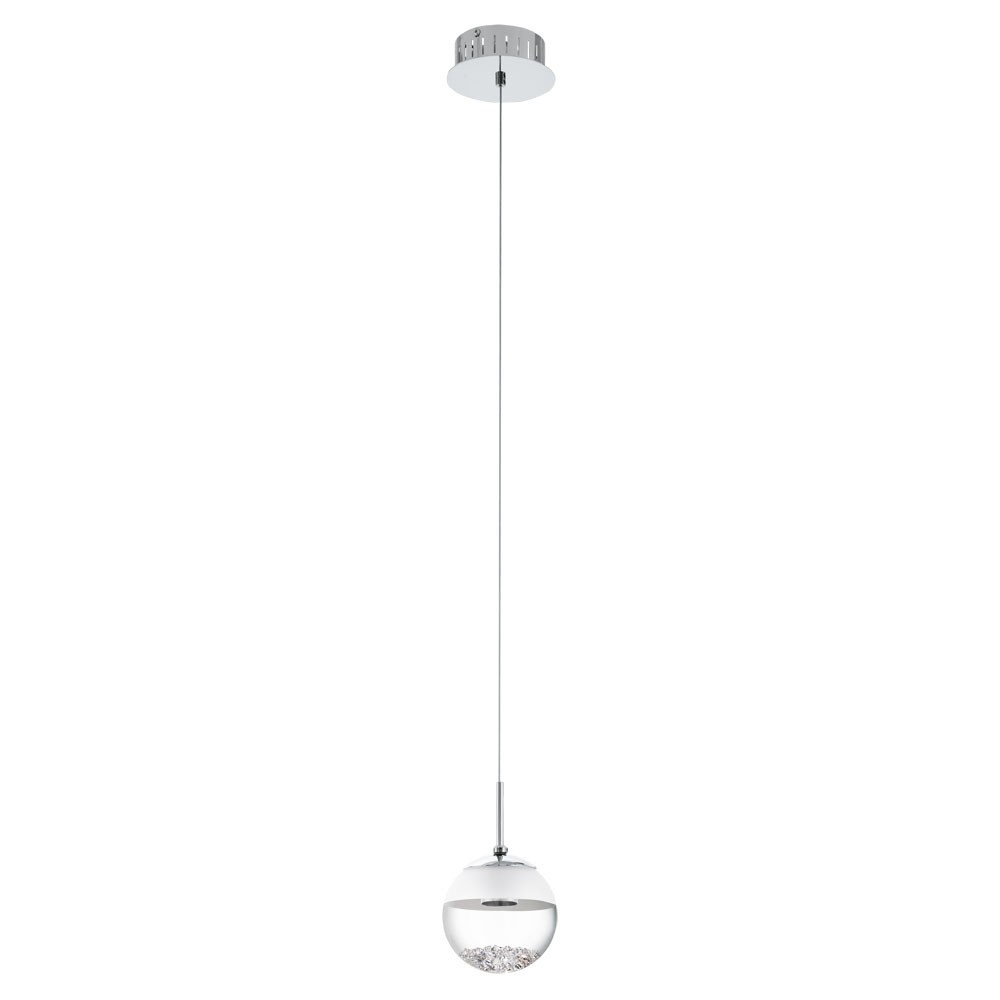 Eglo 93708 "MONTEFIO 1" 110 Cm Yüksekliğinde Çelik Krom Sarkıt Avize