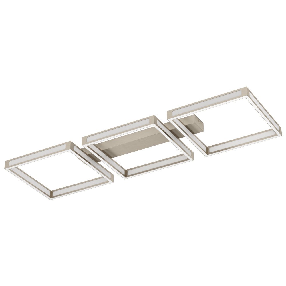 Eglo 99786 İç Mekan " Altaflor " Mat Nikel Renk Dökme Çelik Tavan Aydınlatması Ip20 Led Max: 12X2,8W En: 100 Cm