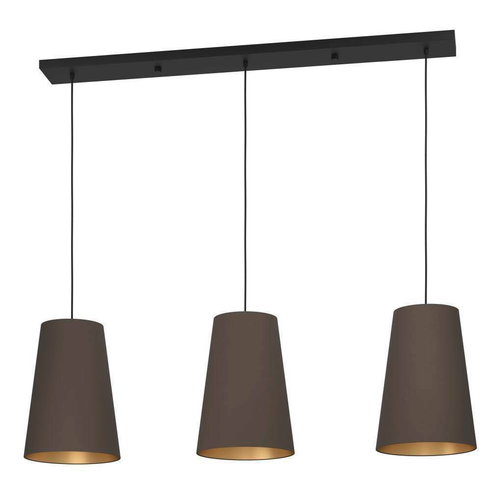 Eglo 390196 "PETROSA" 150 Cm Yüksekliğinde Çelik Siyah Sarkıt Avize
