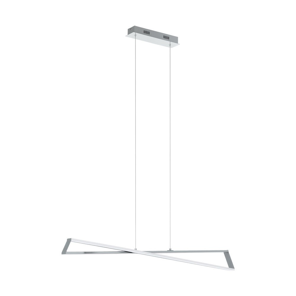 Eglo 95566 "AGRELA" 120 Cm Yüksekliğinde Çelik, Alüminyum Krom Sarkıt Avize