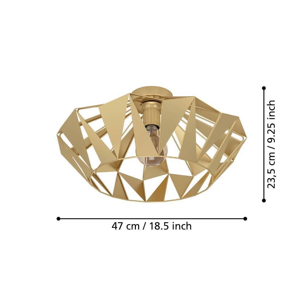 Eglo 43908 "CARLTON" Çelik Gold Tavan Armatürü