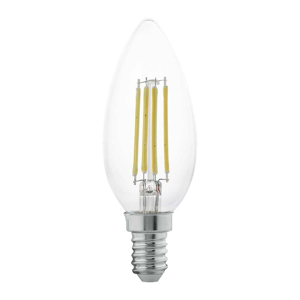 Eglo 110014 E14-Led-C35 Ampul 1X4W Şeffaf 2700K 350 Lümen