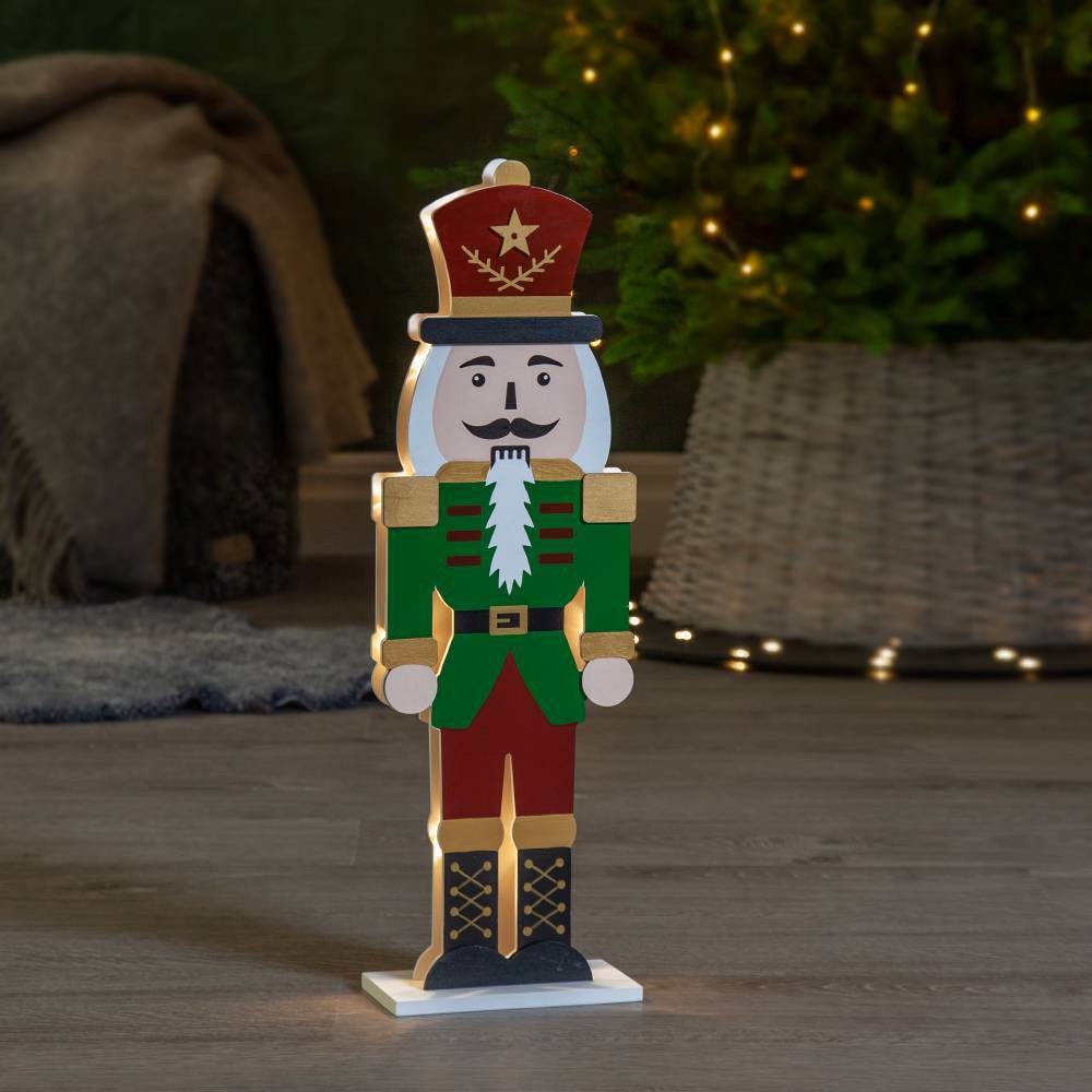 Eglo 271-90 "NUTCRACKER" Ledli Ahşap Renkli Fındık Kıran 52Cm Yüksekliğinde