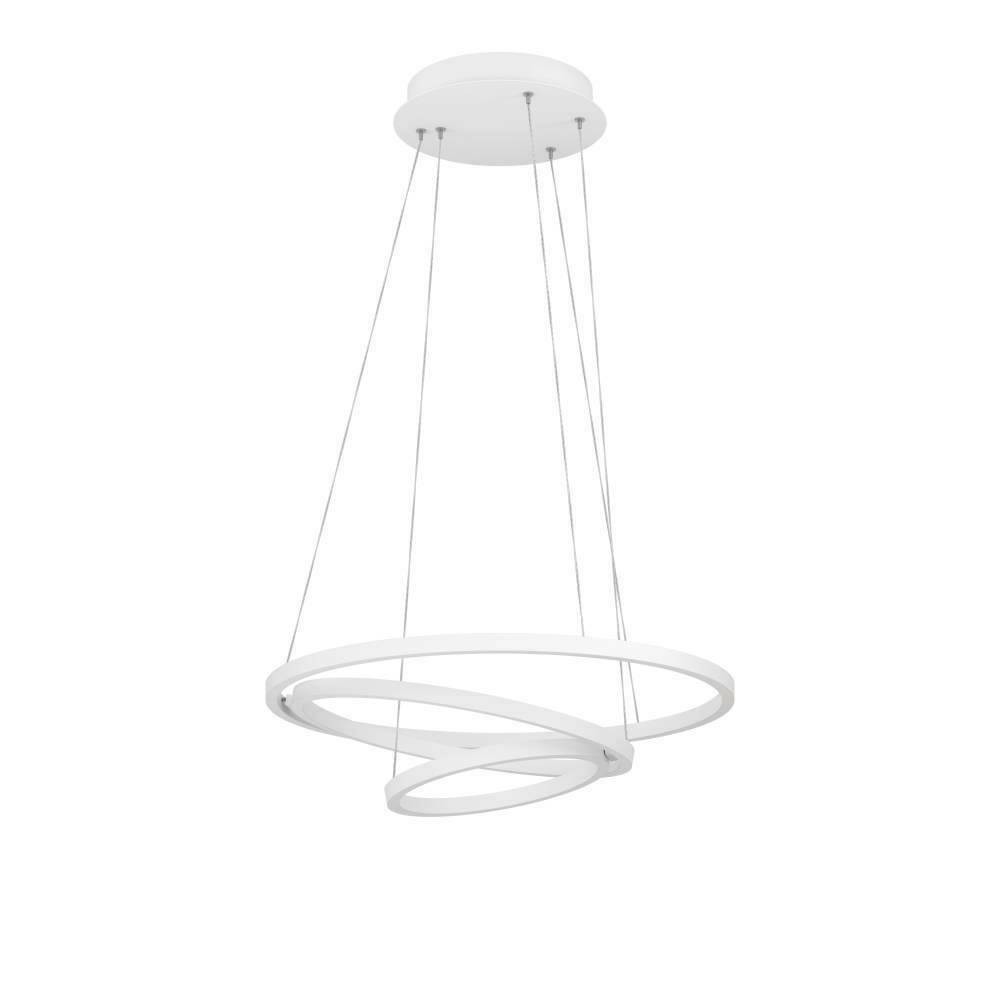 Eglo 900478 "LOBINERO-Z" 110 Cm Yüksekliğinde Alüminyum, Çelik Beyaz Sarkıt Avize
